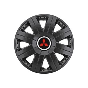 Set 4 Capace Roti 15 inchi (R15) Cosmos Negru, Compatibile cu Mitsubishi - Img 3
