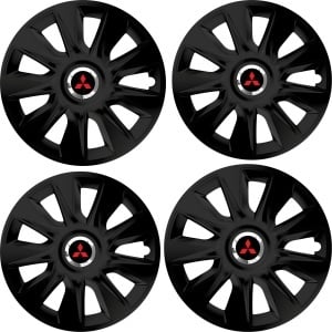 Set 4 Capace Roti 15 inchi (R15) Stratos Negru, Compatibile Cu Mitshubisi - Img 2