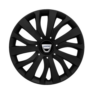 Set 4 capace roti 16 inch (R16) compatibile DACIA, Model - 432 Black Edition