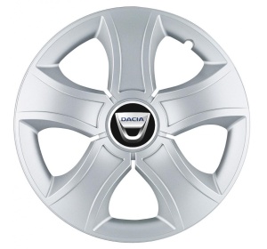 Set 4 Capace Roti 16 inchi (R16) Bis Gri, Compatibile Cu Dacia