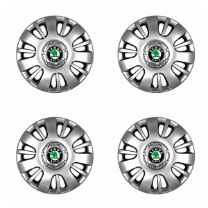 Set 4 Capace Roti 16 inchi (R16) Compatibile Cu SKODA, model - 407 - Img 2