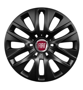 Set 4 capace roti 16 inchi (R16) compatibile FIAT, Model 429 Black
