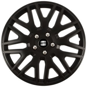 Set 4 Capace Roti 16 inchi (R16) Dakar Negru, Compatibile Cu Seat
