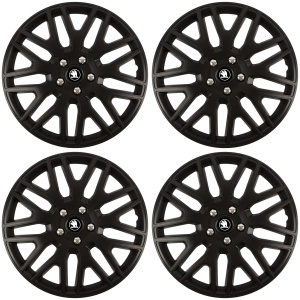 Set 4 Capace Roti 16 inchi (R16) Dakar Negru, Compatibile Cu Skoda Nou - Img 2