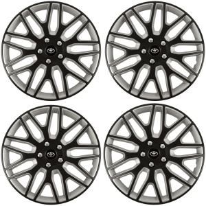 Set 4 Capace Roti 16 inchi (R16) Dakar Negru-Gri, Compatibile Cu Toyota - Img 2