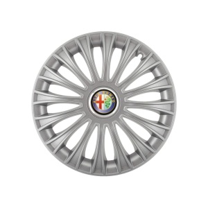 Set 4 capace roti 16 inchi (R16) Dino Gri, Compatibile cu Alfa Romeo - Img 3