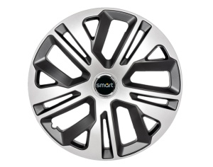Set 4 Capace Roti 16 Inchi (R16) Raven Gri-Negru, Compatibile Cu Smart