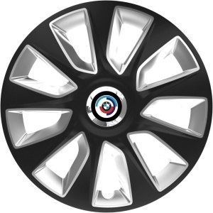 Set 4 Capace Roti 16 inchi (R16) Stratos Gri-Negru, Compatibile Cu BMW Npu