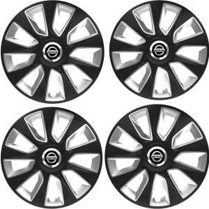 Set 4 Capace Roti 16 inchi (R16) Stratos Gri-Negru, Compatibile Cu Nissan - Img 2
