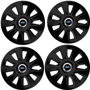 Set 4 Capace Roti 16 inchi (R16) Stratos Negru, Compatibile Cu Ford - Img 2