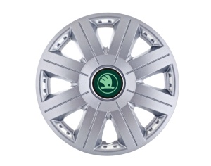 Set 4 Capace Roti Autohelix MSA® potrivite jantelor de 14 inch, pentru Skoda Verde model Cosmos Gray