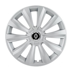 Set 4 Capace Roti Autohelix MSA® potrivite jantelor de 15 inch, pentru Renault Nou model Delta Gray - Img 2