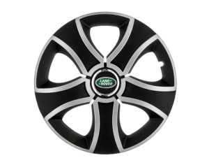 Set 4 capace roti Bis Gri-Negru R14 pentru gama auto Land Rover - Img 2