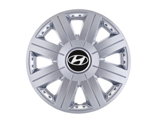 Set 4 capace roti Cosmos cromat R14 pentru gama auto Hyundai - Img 1