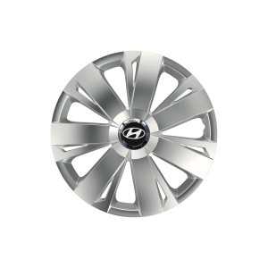 Set 4 capace roti Cu Inel Cromat Energy R15 pentru gama auto Hyundai - Img 1