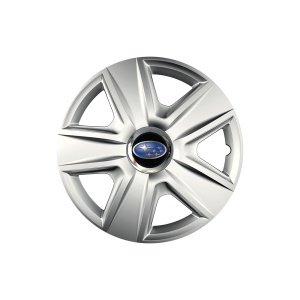 Set 4 capace roti Cu Inel Cromat Esprit R16 pentru gama auto Subaru - Img 1