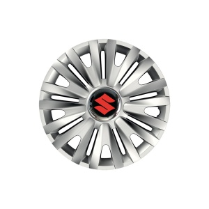 Set 4 capace roti Cu Inel Cromat Royal R16 pentru gama auto Suzuki - Img 1