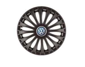 Set 4 capace roti Dino Negru R15, pentru gama auto Volkswagen - Img 1