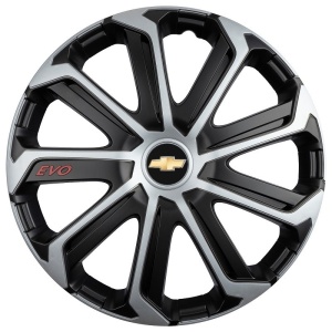 Set 4 Capace Roti Evo Gri-Negru R14, Pentru CHEVROLET