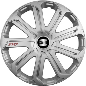 Set 4 Capace Roti Evo Gri R15, Pentru Seat - Img 1