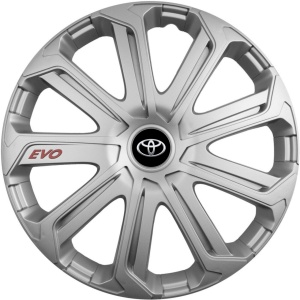 Set 4 Capace Roti Evo Gri R15, Pentru Toyota