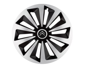 Set 4 capace roti Fox Gri-Negru R16 Compatibil Cu Citroen