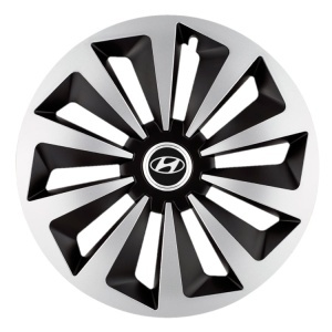 Set 4 capace roti Fox Gri-Negru R16 Compatibil Cu Hyundai - Img 4