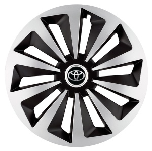 Set 4 capace roti Fox Gri-Negru R17 pentru gama auto Toyota