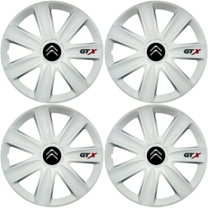 Set 4 Capace Roti GTX Alb R15, Compatibil Cu Citroen - Img 2