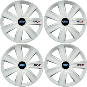 Set 4 Capace Roti GTX Alb R16, Compatibil Cu Ford - Img 2