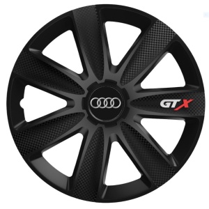 Set 4 capace Roti Gtx Carbon Negru R14, Compatibil Cu Audi - Img 1
