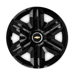 Set 4 capace roti Hubcaps fast black R15 Compatibil Cu Chevrolet
