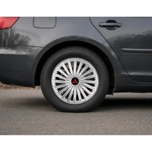 Set 4 capace roti Joy Negru R17 pentru gama auto Mitsubishi.