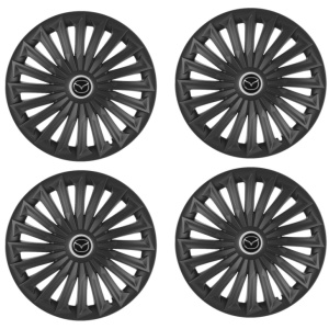 Set 4 capace roti Joy Negru R17 pentru gama auto Mazda - Img 2