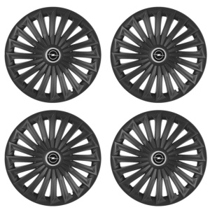 Set 4 capace roti Joy Negru R17 pentru gama auto Opel - Img 2
