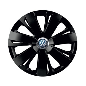 Set 4 capace roti Negre Cu Inel Cromat Energy R15 Compatibil Cu Volkswagen - Img 3
