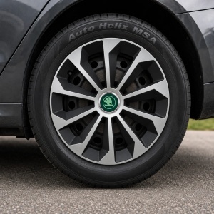 Set 4 Capace Roti pentru Skoda Nou Verde, model Fame Gray, R16