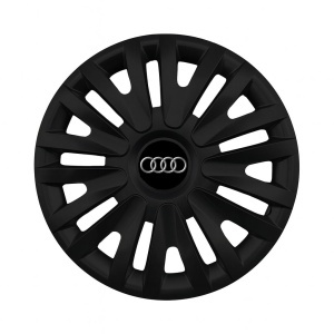 Set 4 capace roti potrivite jantelor de 15 inch (R15) compatibile AUDI, Model - 313 Black
