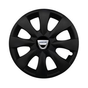 Set 4 capace roti potrivite jantelor de 15 inchi (R15) compatibile DACIA, Model - 316 Black Edition