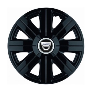 Set 4 Capace Roti, potrivite jantelor de R14, pentru Dacia, model Cosmos Negru - Img 3