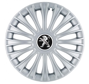 Set 4 Capace Roti, potrivite jantelor de R14, pentru Peugeot, model dino cromat
