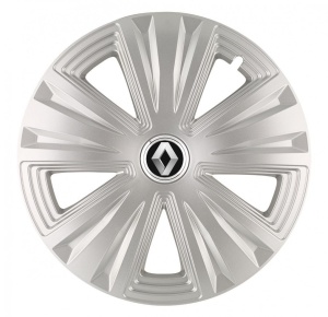 Set 4 Capace Roti, potrivite jantelor de R14, pentru Renault, model glory Gri - Img 1