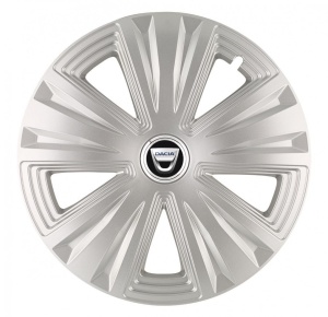 Set 4 Capace Roti, potrivite jantelor de R16, pentru Dacia, model glory Gri - Img 1