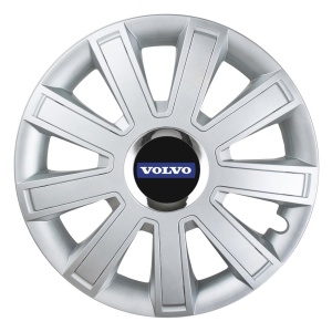 Set 4 Capace Roti, potrivite jantelor de R16, pentru Volvo, model flash cromat
