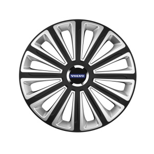Set 4 capace roti R15 Compatibil Cu Volvo Trend Silver-Black