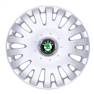 Set 4 Capace Roti R16, Potrivite Jantelor de 16 inch, Pentru Skoda, Model 403 - Img 4
