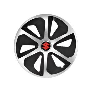 Set 4 capace roti Roco Gri-Negru R13 pentru gama auto Suzuki - Img 3