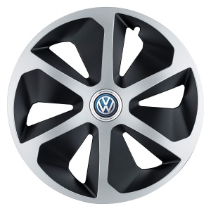 Set 4 capace roti Roco Gri-Negru R17 pentru gama auto Volkswagen - Img 3