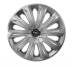 Set 4 capace roti Strong silver varnished R14 Compatibil Cu Opel