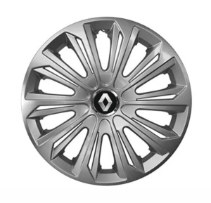 Set 4 capace roti Strong silver varnished R15 Compatibil Cu Renault